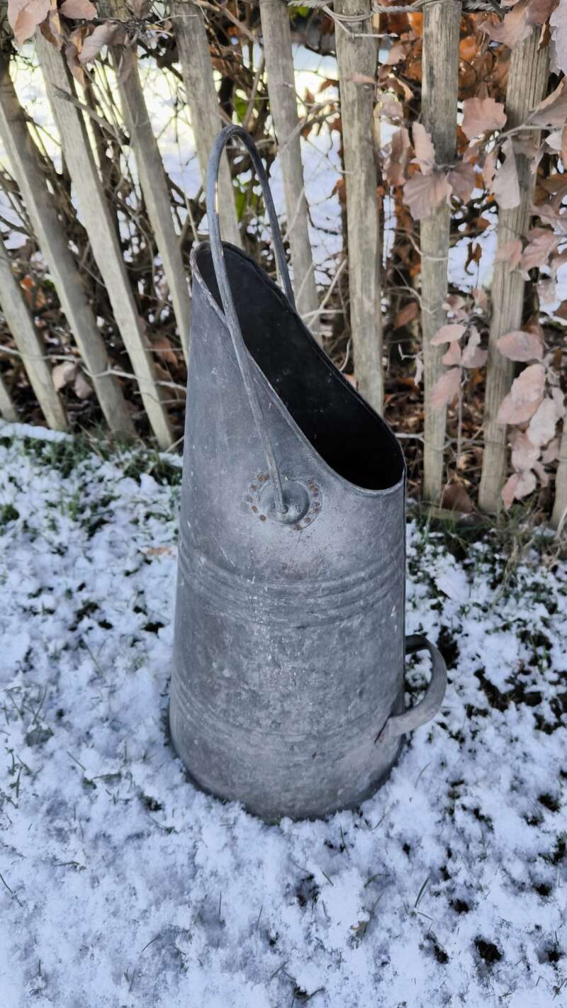 Zinken kolenbak (voor pellets eventueel)