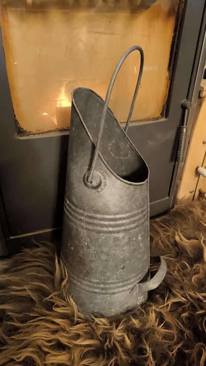 Zinken kolenbak (voor pellets eventueel) - Afbeelding 3