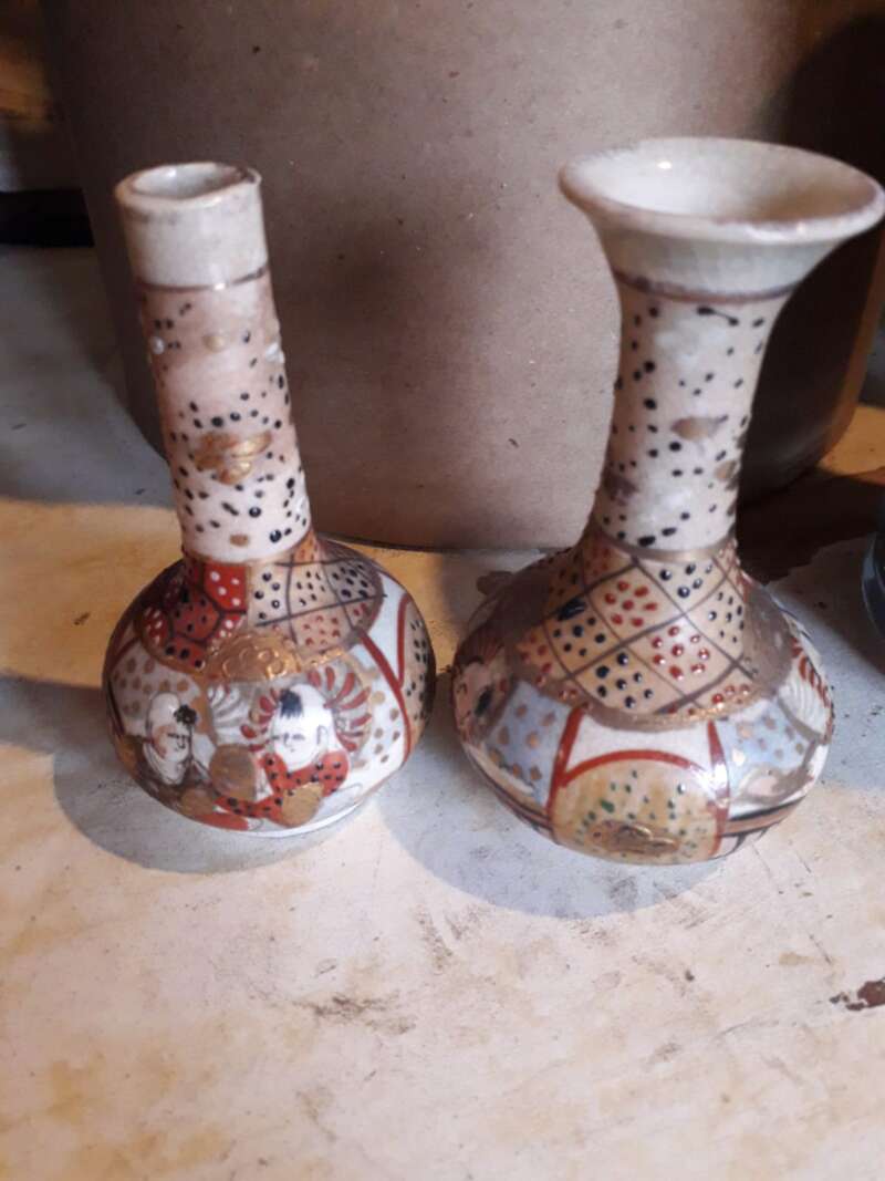 Japanse vaasjes set