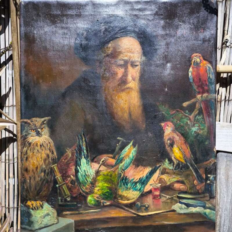 Schilderij olie op doek R.Nicolet(i)