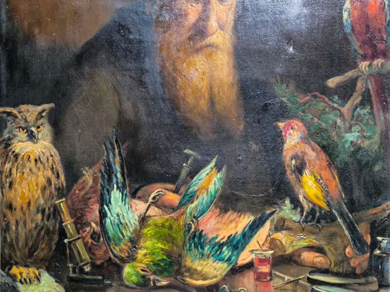 Schilderij olie op doek R.Nicolet(i) - Afbeelding 3